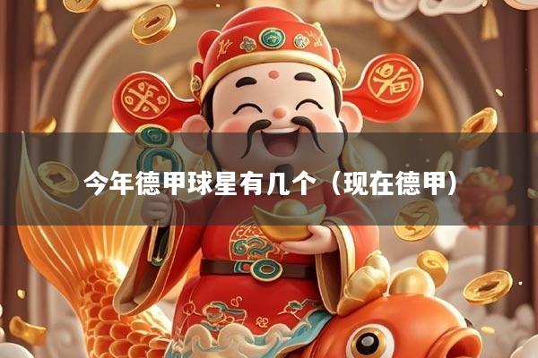 今年德甲球星有几个（现在德甲）